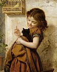 Sophie Gengembre Anderson Her Favorite Pets painting